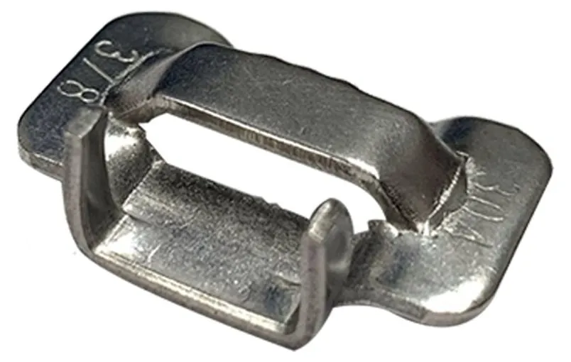 Hebilla de acero inoxidable AISI 304 para sellar flejes